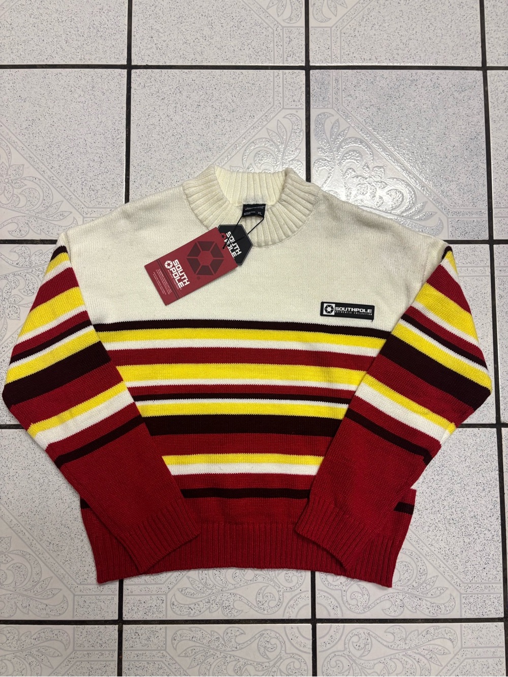 Southpole Striped Sweater Men’s Size XL Authentic Collection New